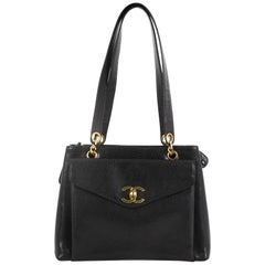 Chanel Vintage Front Pocket Tote Caviar Medium