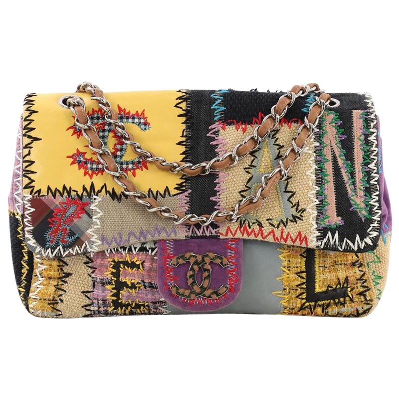 Chanel Flap Bag Multicolor Patchwork Jumbo
