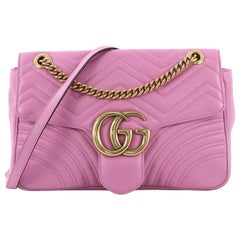 Gucci GG Marmont Flap Bag Matelasse Leather Medium