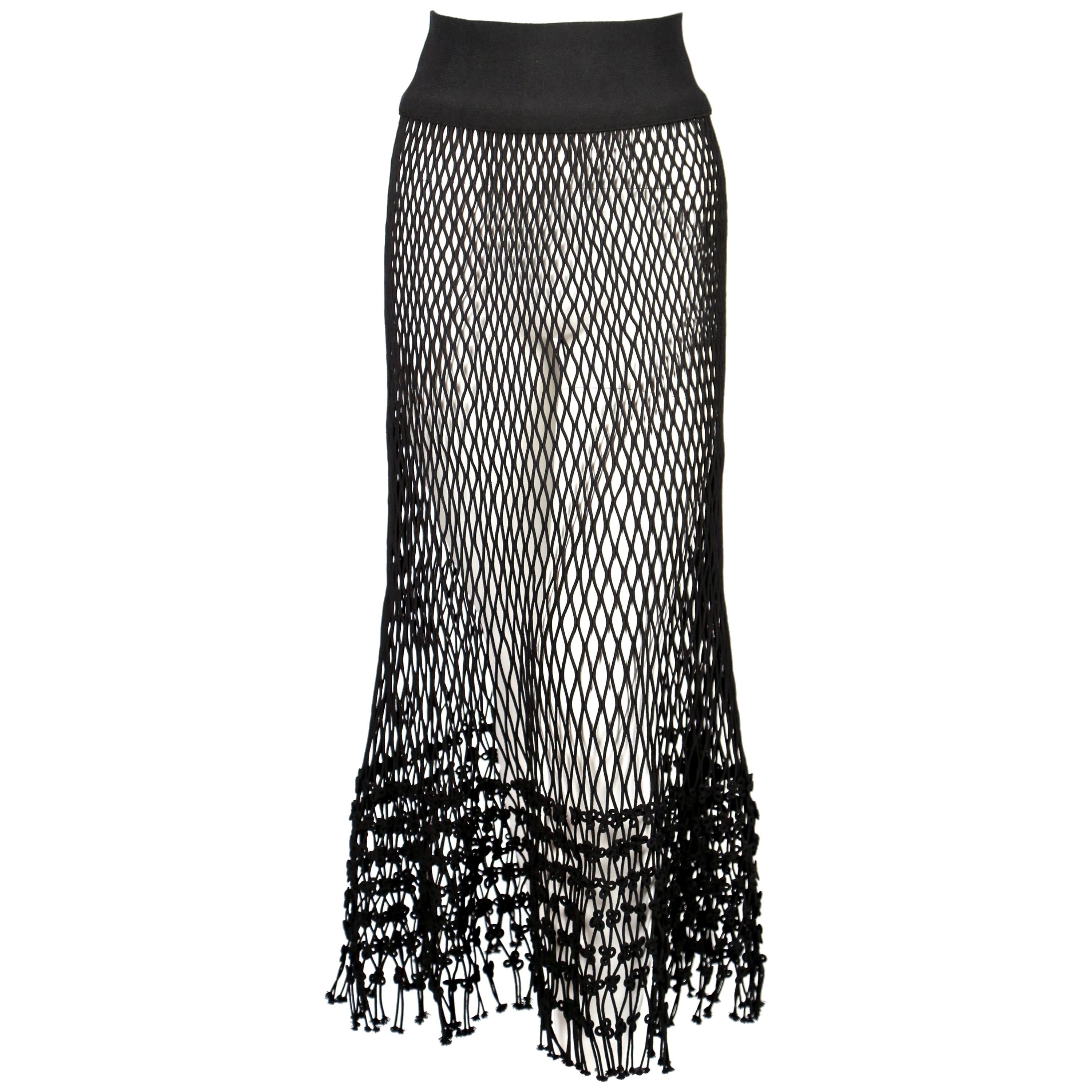 2014 CELINE by PHOEBE PHILO black net runway skirt - new