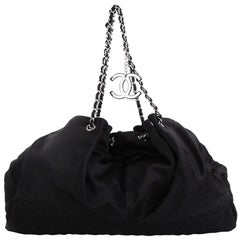 Chanel Melrose Cabas Tote Satin Large