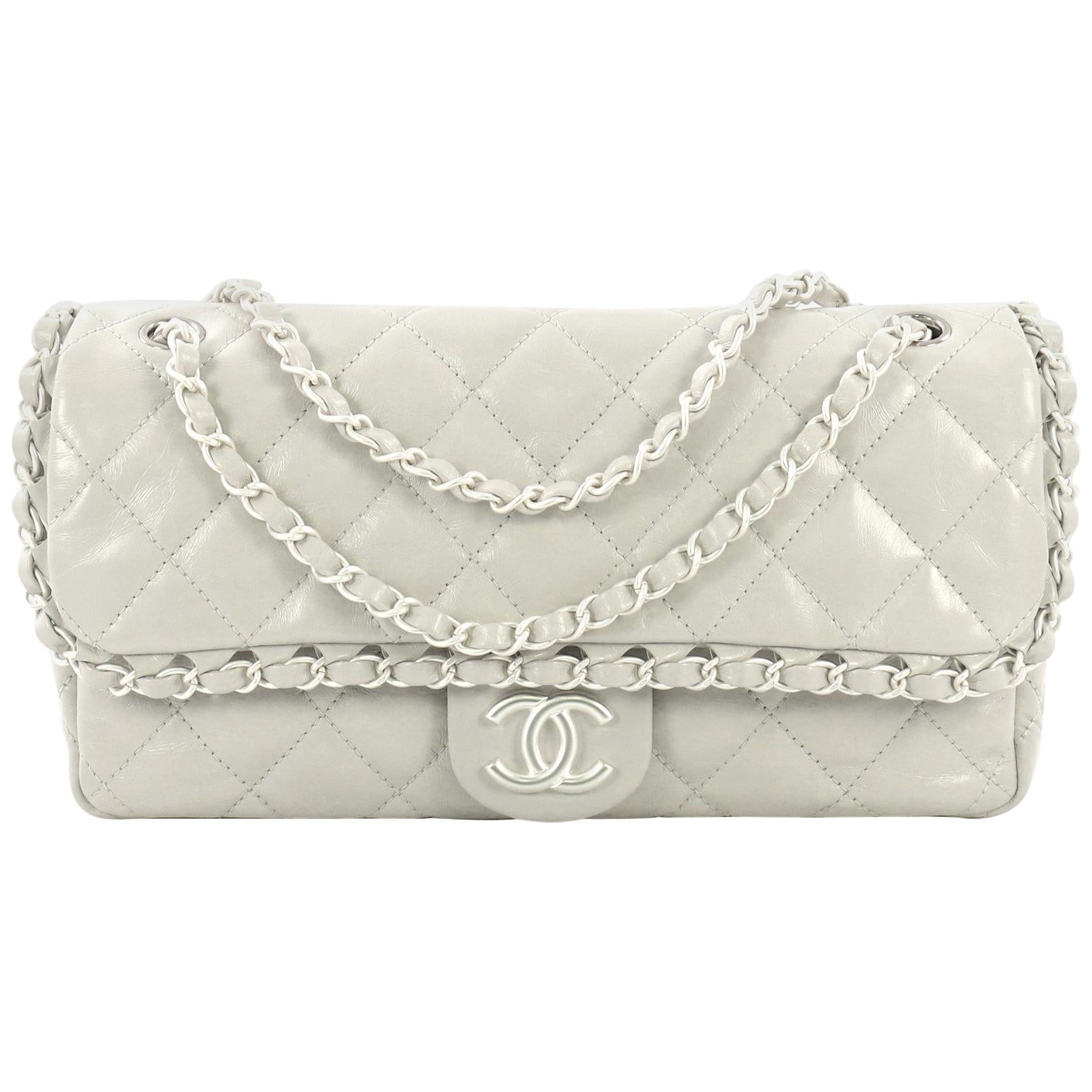 Chanel Chain Me Flap Bag Quilted Calfskin Jumbo