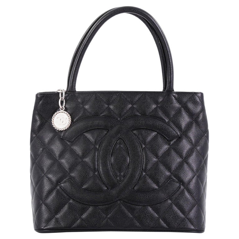 Chanel Medallion Tote Quilted Caviar, at 1stdibs