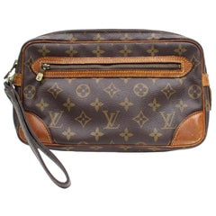 Louis Vuitton Marly Dragonne Clutch Monogram Canvas GM at 1stDibs