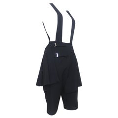 Comme des Garcons 1989 Collection Reverse Dungarees with attached Skirt