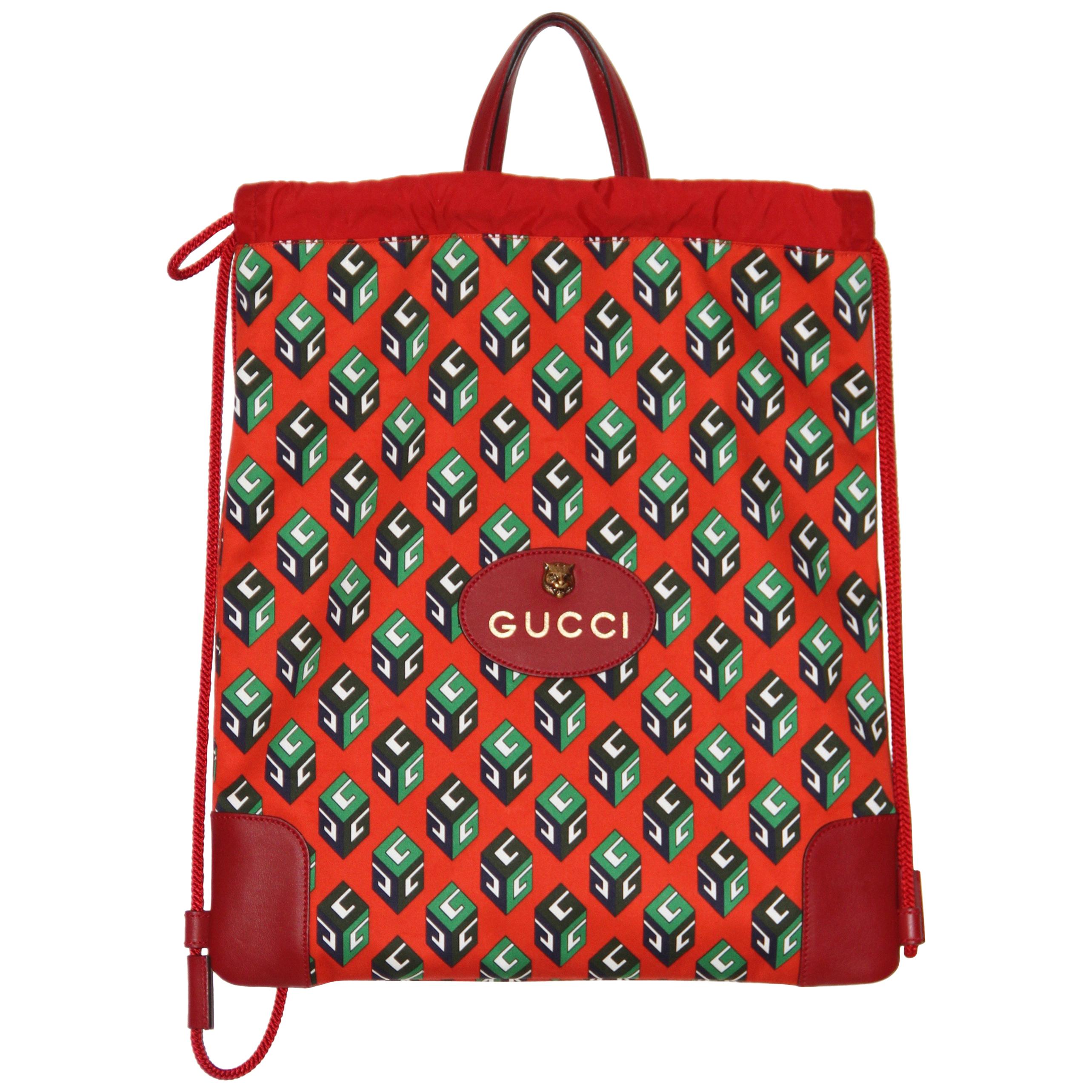 Gucci Wallpaper Drawstring Backpack at 1stDibs | red gucci wallpaper, gucci  wall paper, gucci bag wallpaper