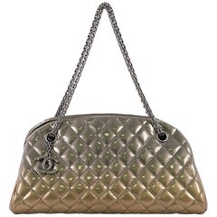 Chanel Just Mademoiselle Degrade Handbag Quilted Patent Medium