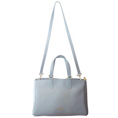 Pierre Cardin Leather Handbag in pale blue 