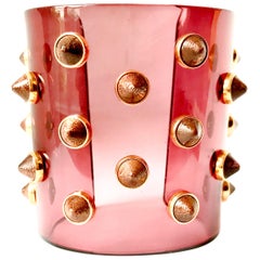 Fendi Studded Transparent Acrylic Cuff