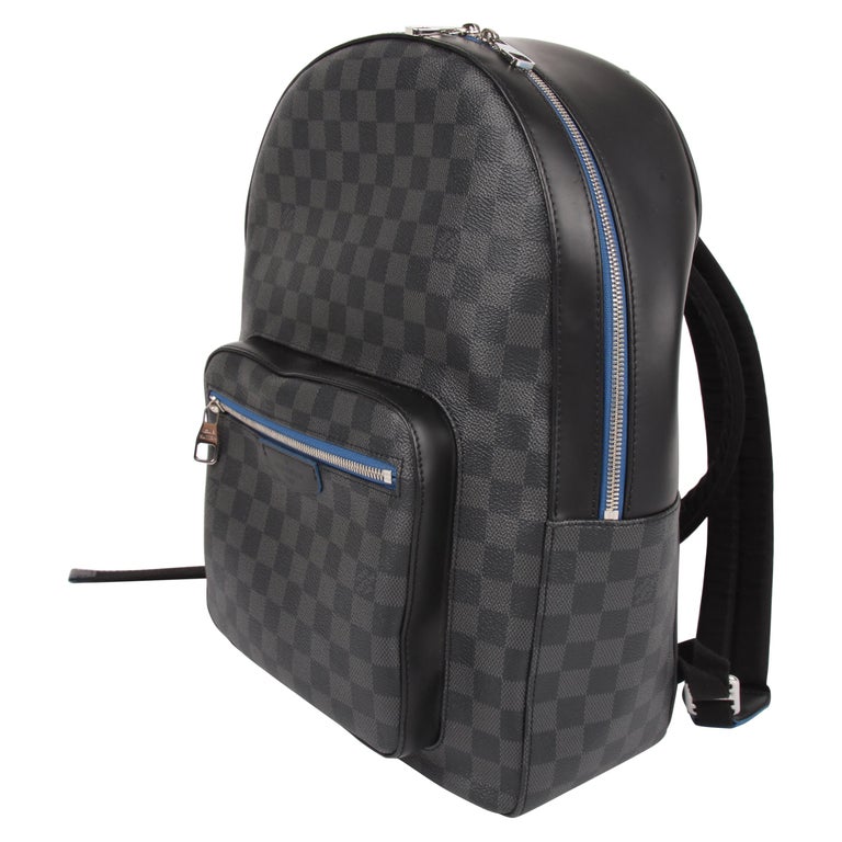 Shop Louis Vuitton DAMIER GRAPHITE Men's Blue Backpacks