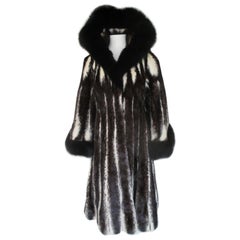 Extravagant Cross Mink Fox Fur Coat