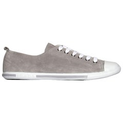 Prada Grey Suede Sneakers