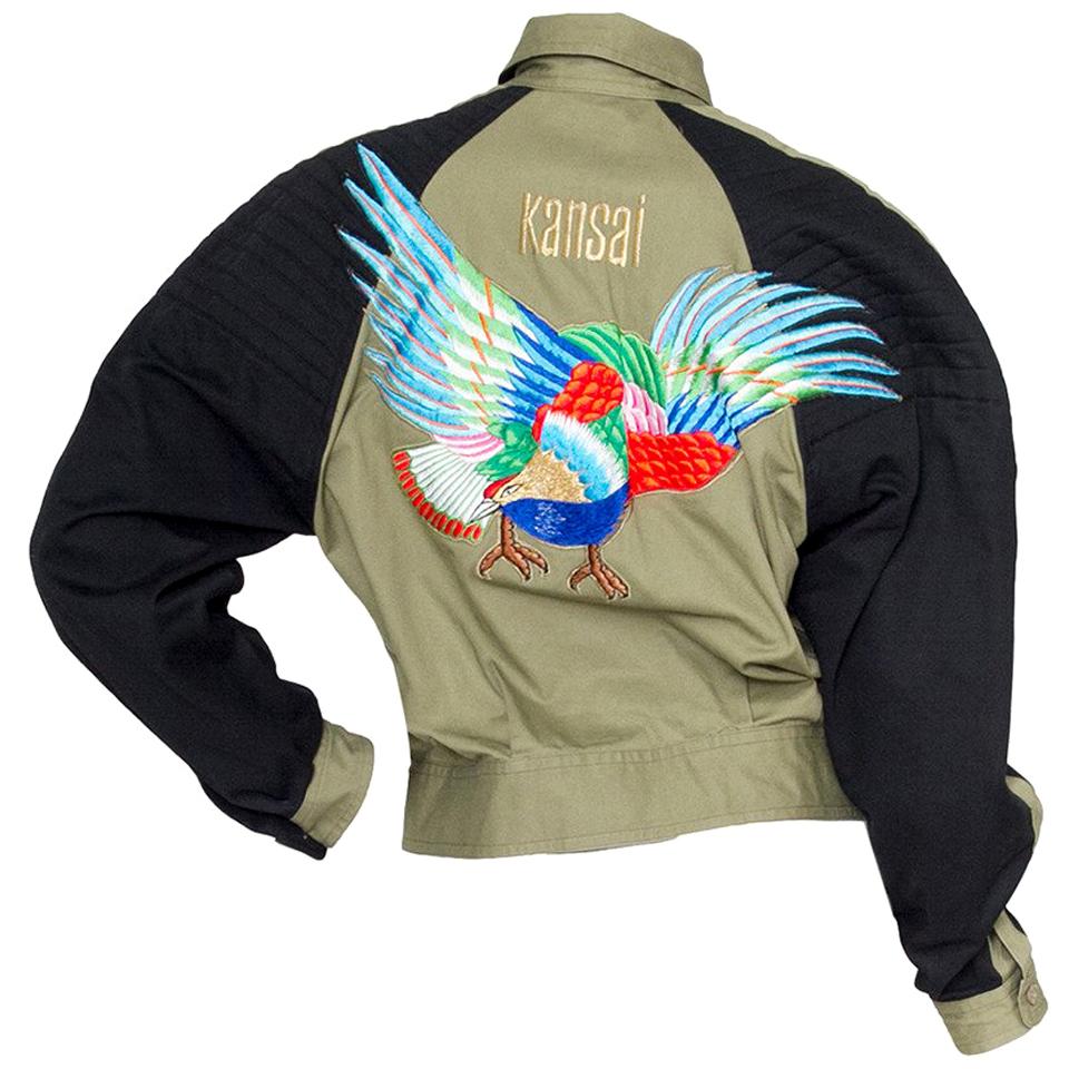 1980s Kansai Yamamoto Canvas Biker jacket For Sale