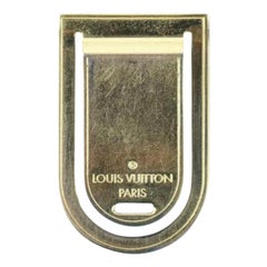 Louis Vuitton Gold 18k Plated Money Clip 222037