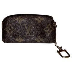 Louis Vuitton Brown Monogram Coin Pouch Key Cles Lvtl37 Wallet