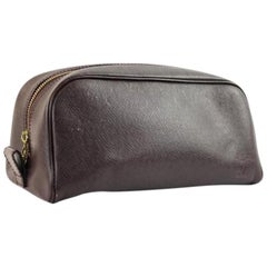 Vintage Louis Vuitton Brown Pouch 118lva1025 Cosmetic Bag