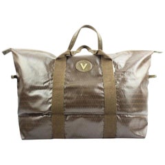 Mario Valentino Monogramm-Tragetasche 20misa1025 Grün Weekend/ Travel Bag