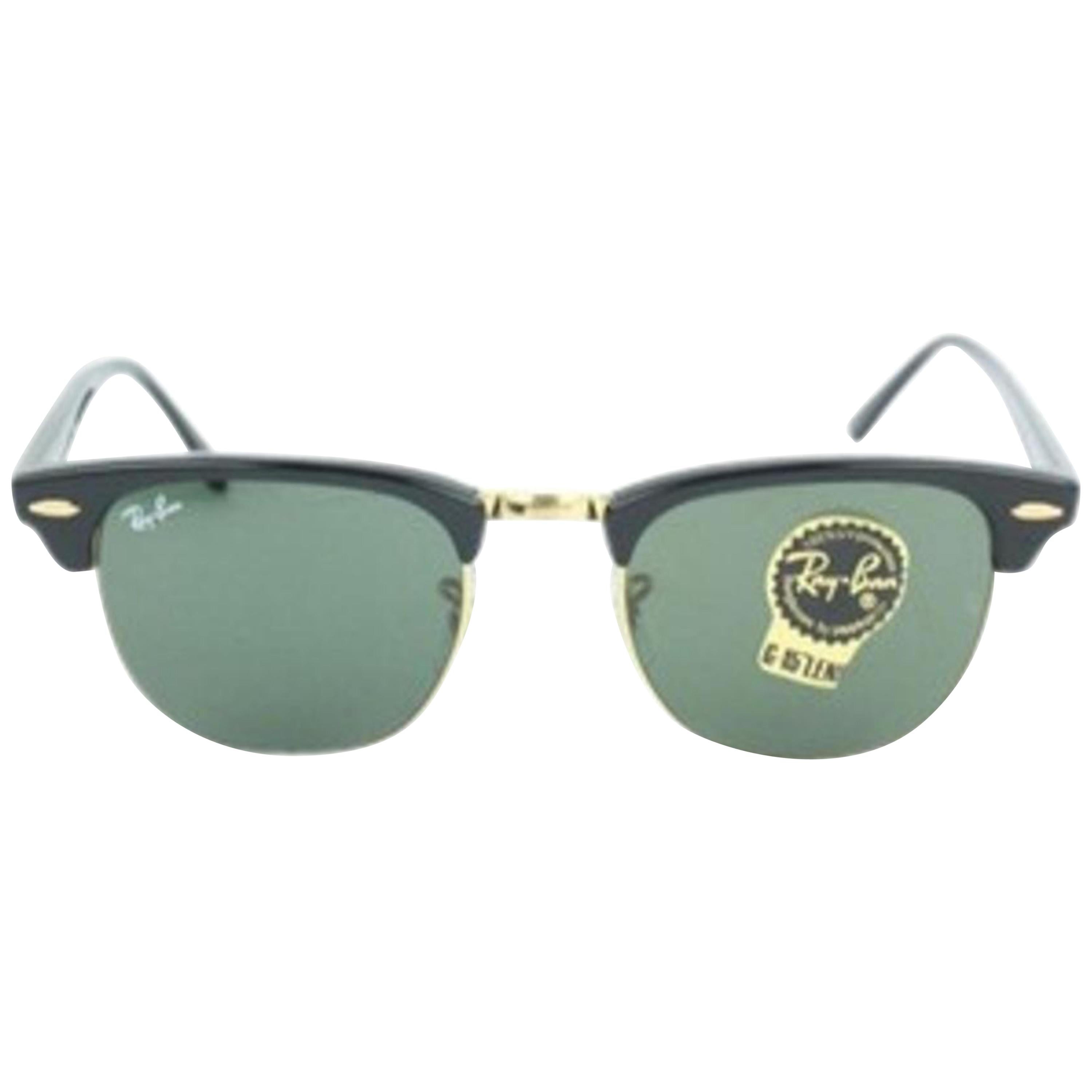 Ray-Ban Black Rb3016 Clubmaster 49 C25mz1019 Sunglasses For Sale