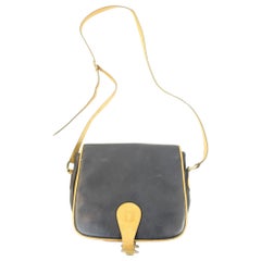Vintage Céline 16cela1104 Black Leather Shoulder Bag
