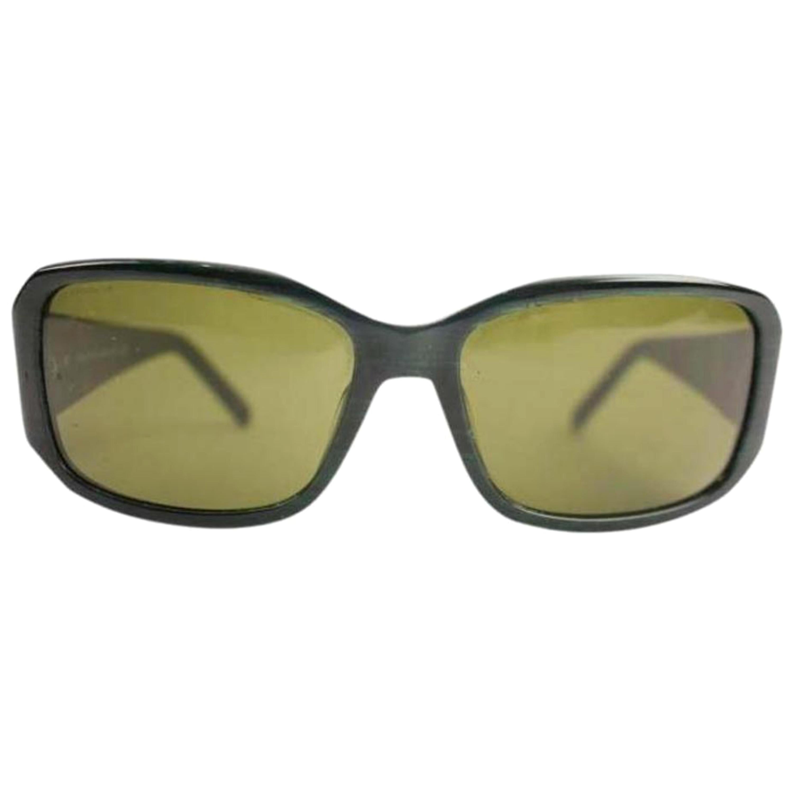 Prada Green Spr14h 7bt-2p1 58pac920 Sunglasses For Sale