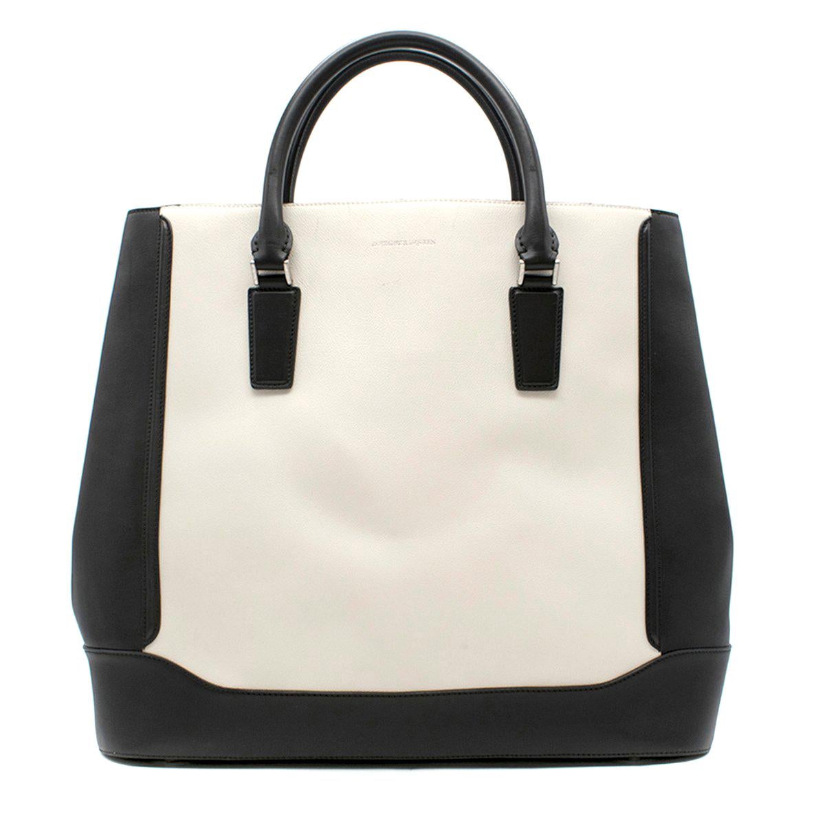 Alexander McQueen Black & White XL Tote Bag