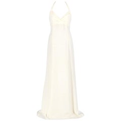 Armani Ivory White Silk Wedding Dress, 2000s