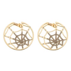 Chaumet Catche Me If You Love Me Diamond Yellow Gold Earrings