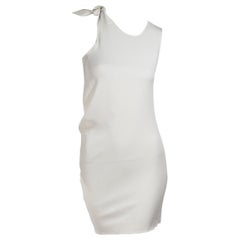 White Acne Studios Mini Asymmetrical Dress