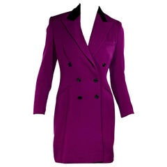 Purple Vintage Ralph Lauren Double-Breasted Coat