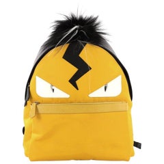 Fendi Monster Backpack Nylon with Leather and Fur Large