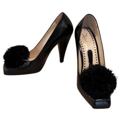 New Yves Saint Laurent YSL S 2005 Heels Pumps Sz 38.5 As Seen in Banned Ad