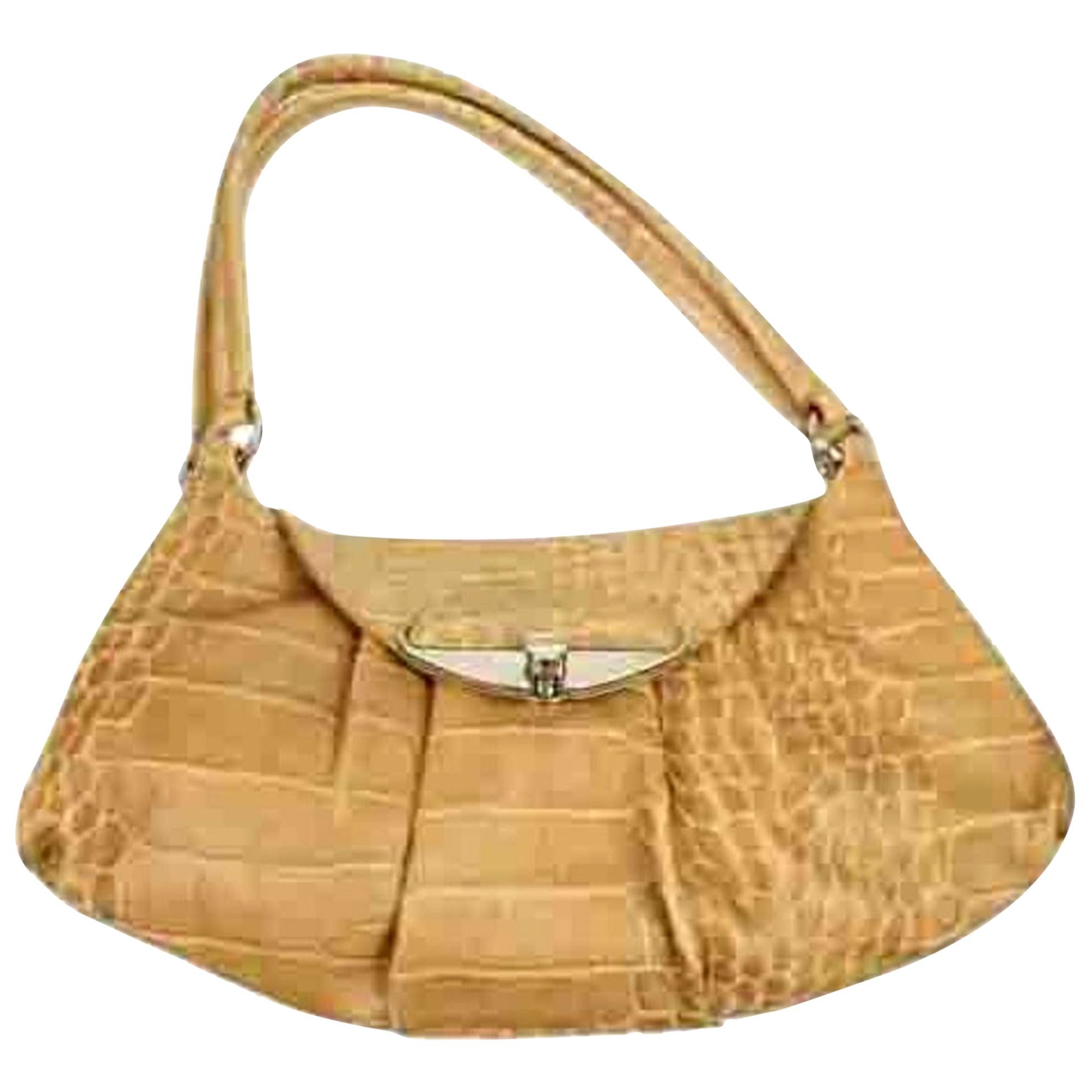 Furla Hobo Frlty01 Cognac Patent Leather Shoulder Bag For Sale