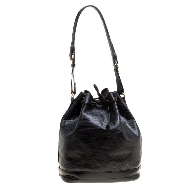 Louis Vuitton Black Epi Leather Noe NM Bag For Sale at 1stDibs