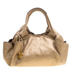 Loewe Beige Nappa Leather Aire Hobo