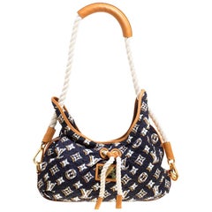 Louis Vuitton Navy Blue Monogram Limited Edition Bulles MM Bag