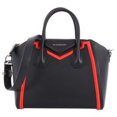 Givenchy Antigona Bag Leather with Embroidered Fabric Trim Small