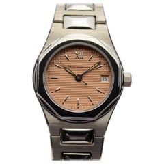 Girard Perregaux Peach Stainless Steel Laureato Ref.8000 Womens Wristwatch 26 MM