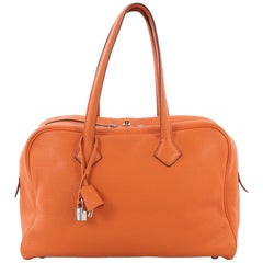Hermes Victoria II Handbag Clemence 35