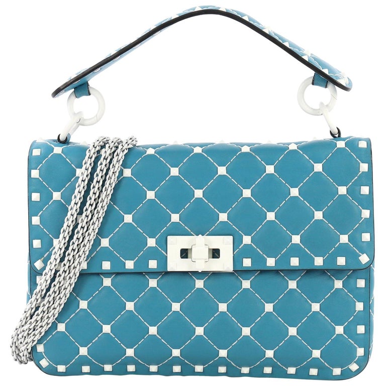 Valentino Free Rockstud Spike Flap Bag Quilted Leather Medium at 1stDibs