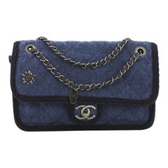 Chanel Paris-Salzburg Flap Bag Quilted Wool Small