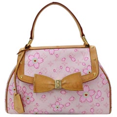 Louis Vuitton Cherry Blossom Sac Vintage 867220 Pink Coated Canvas satchel