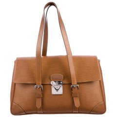 Vintage Louis Vuitton Segur Mm 867231 Brown Leather Shoulder Bag