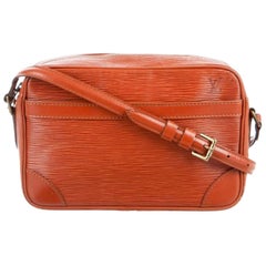 Vintage Louis Vuitton Trocadero 867254 Brown Leather Shoulder Bag