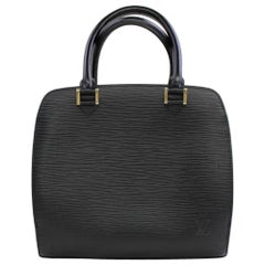 Louis Vuitton Neuf Pm 867203 Black Leather Satchel