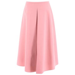 Rochas Pale Pink Wool Skirt US 6
