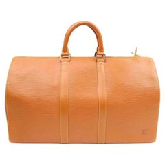 Louis Vuitton Keepall Cipango 45 867155 Brown Leather Weekend/Travel Bag