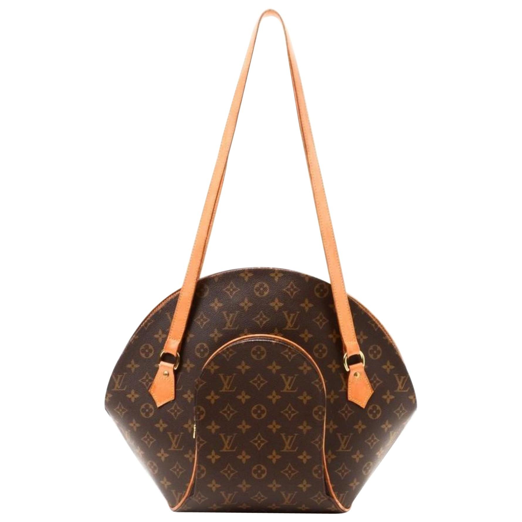 Louis Vuitton Ellipse (Ultra Rare)  Gm 867121 Brown Coated Canvas Shoulder Bag For Sale