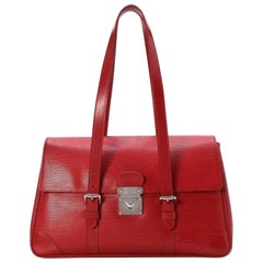 Vintage Louis Vuitton Segur Epi Mm 867045 Red Leather Tote