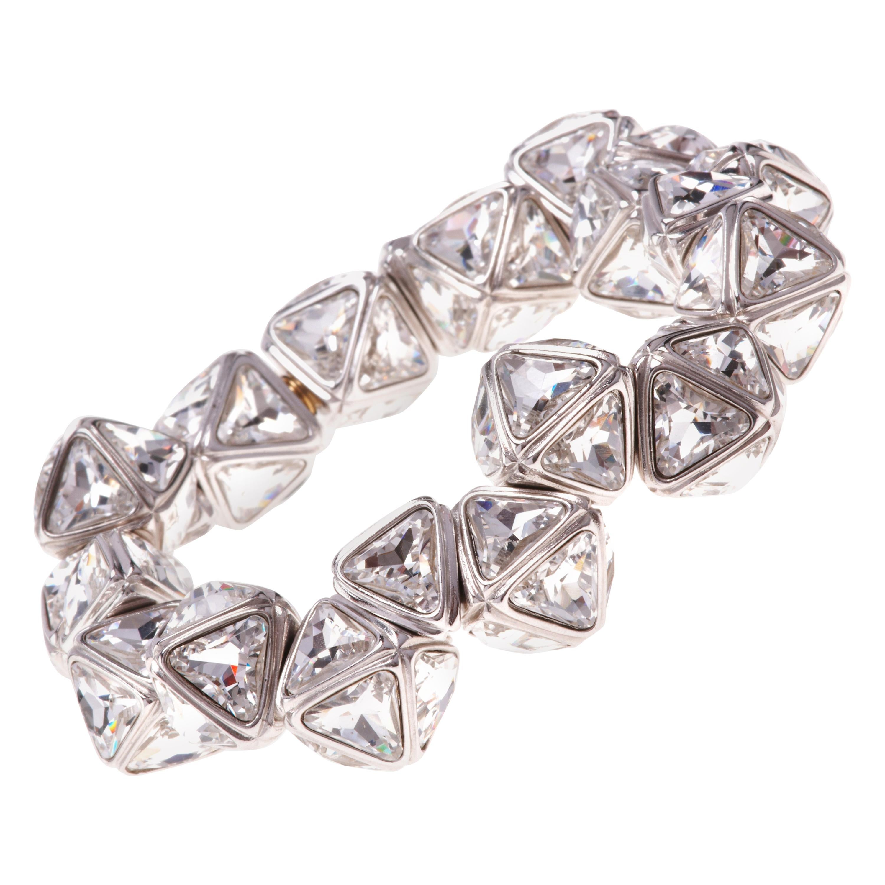 Simon Harrison Ice Flow Crystal Pyramid Bracelet For Sale