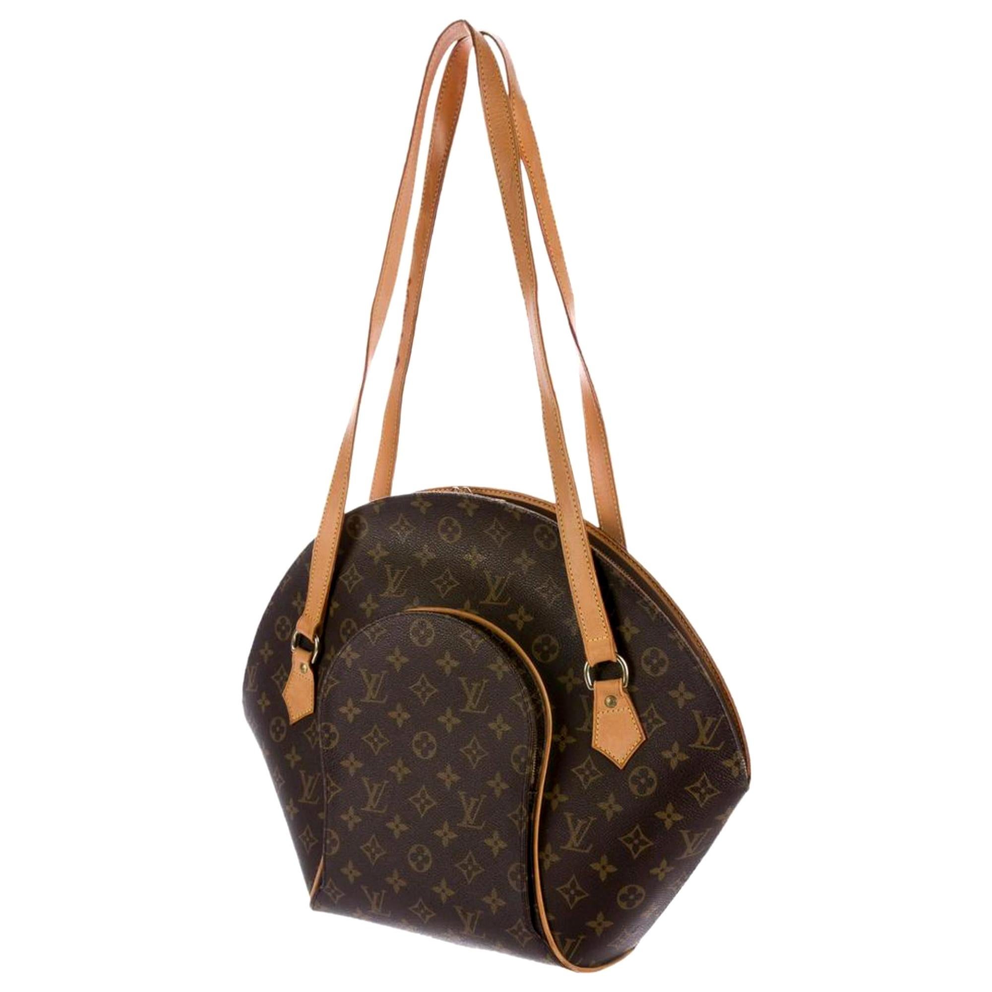 Louis Vuitton Ellipse (Ultra Rare) Gm 866913 Brown Coated Canvas Shoulder Bag For Sale
